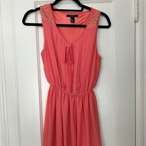 Coral Stud Dress